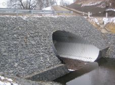 Укрепление оголовок водопропускных труб