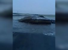 Талые воды размыли республиканскую трассу в Павлодарской области